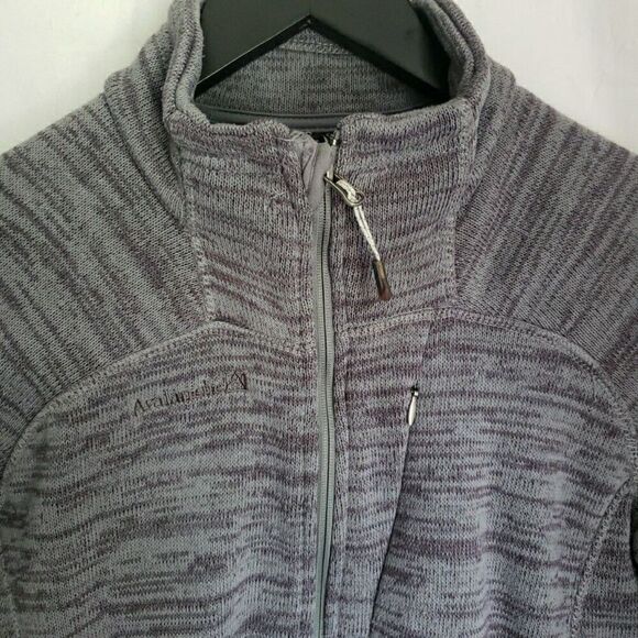 Avalanche Gray Full Zip Lightweight Athletic Jacket Zip Pockets Women's Size L - Picture 2 of 9